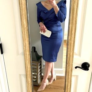 Tahari Blue Cocktail Dress